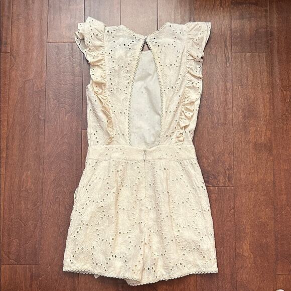 Happy x Nature Kate Hudson Daisy Eyelet Romper, Size 2 - Picture 10 of 16